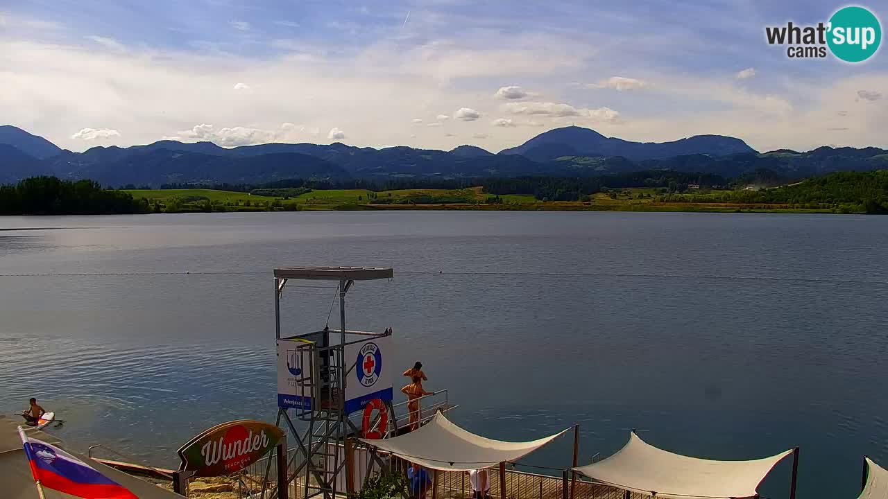 Web kamera Velenjsko jezero – Plaža Velenje uživo