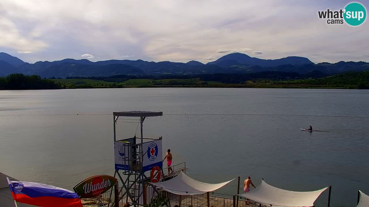 Webcam lac de Velenje – Vue en direct depuis Velenje Beach