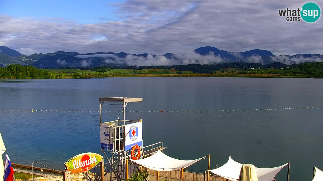 Webcam lac de Velenje – Vue en direct depuis Velenje Beach