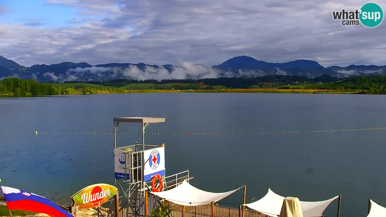 Webcam lago Velenje – Vista en directo desde Velenje Beach