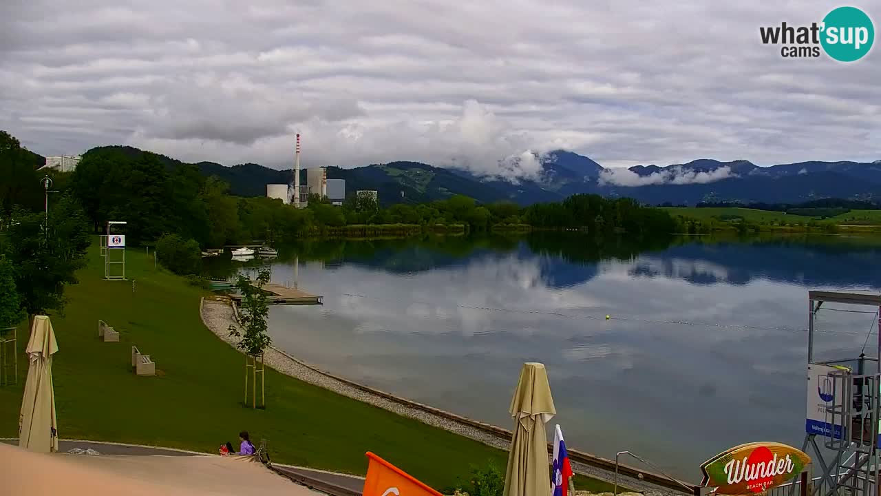 Webcam lac de Velenje – Vue en direct depuis Velenje Beach