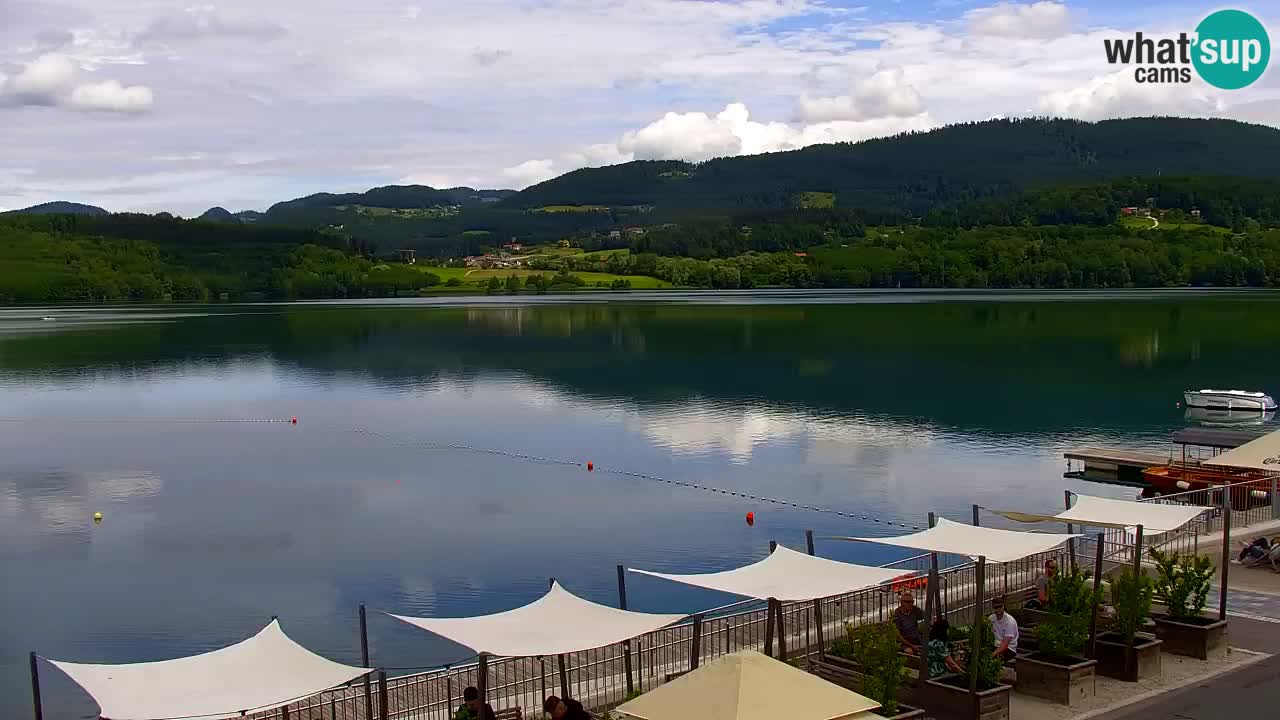 Spletna kamera Velenjsko jezero – Pogled v živo z Velenjske plaže
