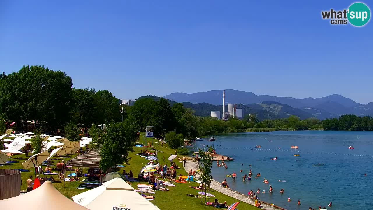 Webcam Lago di Velenje – Spiaggia di Velenje in diretta