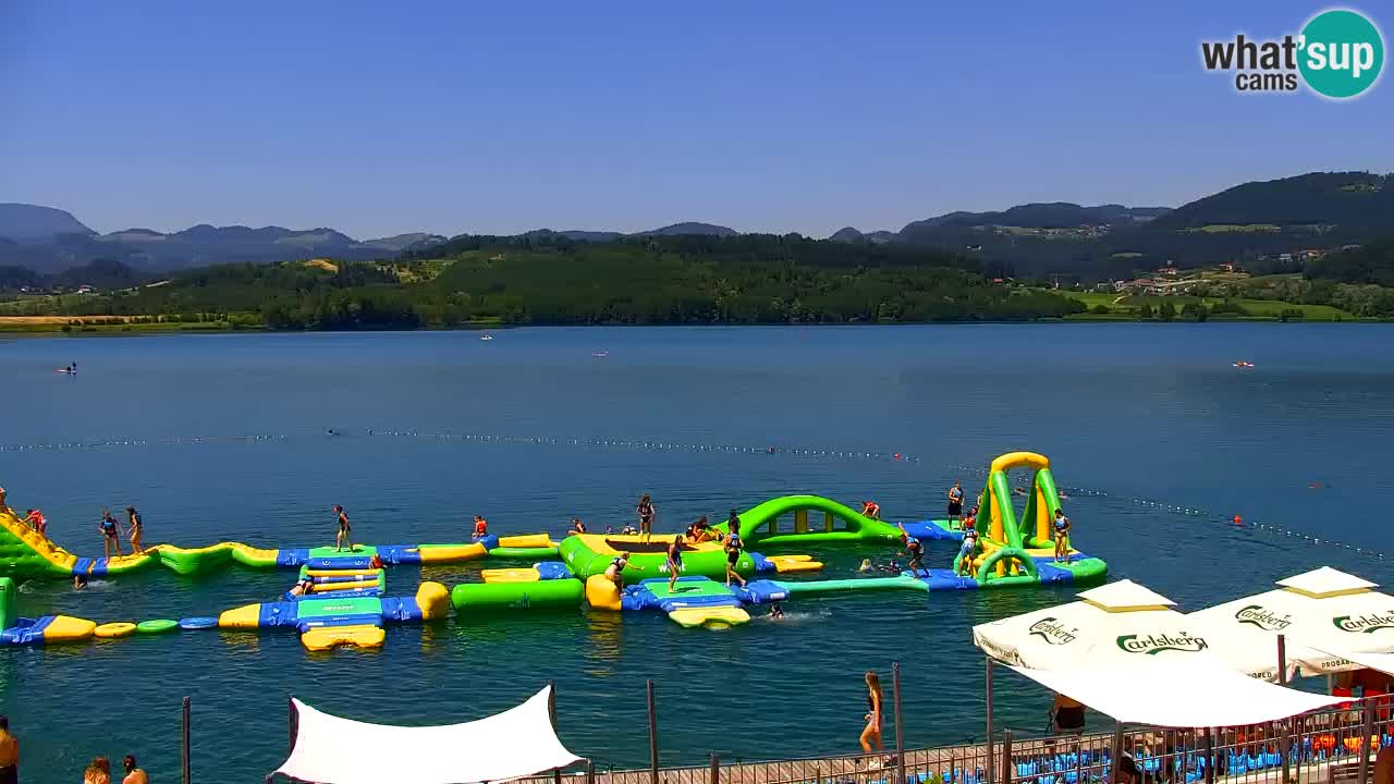 Webcam lac de Velenje – Vue en direct depuis Velenje Beach