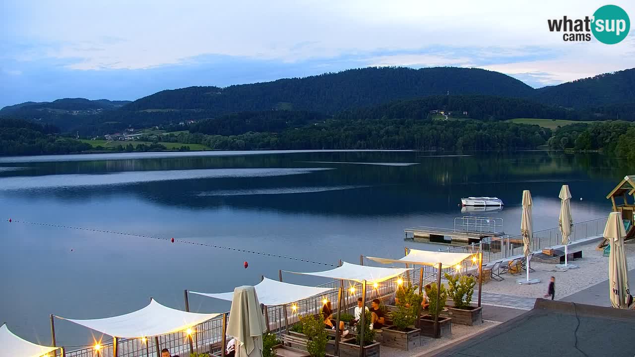Spletna kamera Velenjsko jezero – Pogled v živo z Velenjske plaže