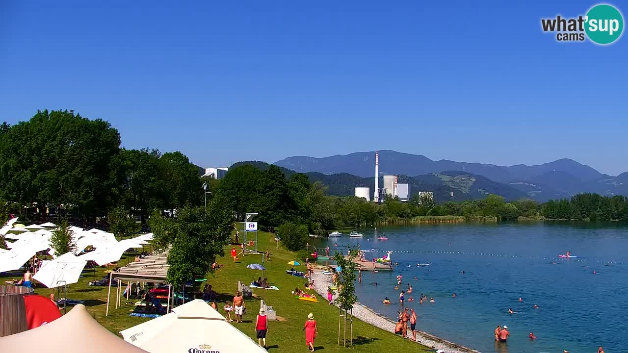 Webcam Lago di Velenje – Spiaggia di Velenje in diretta