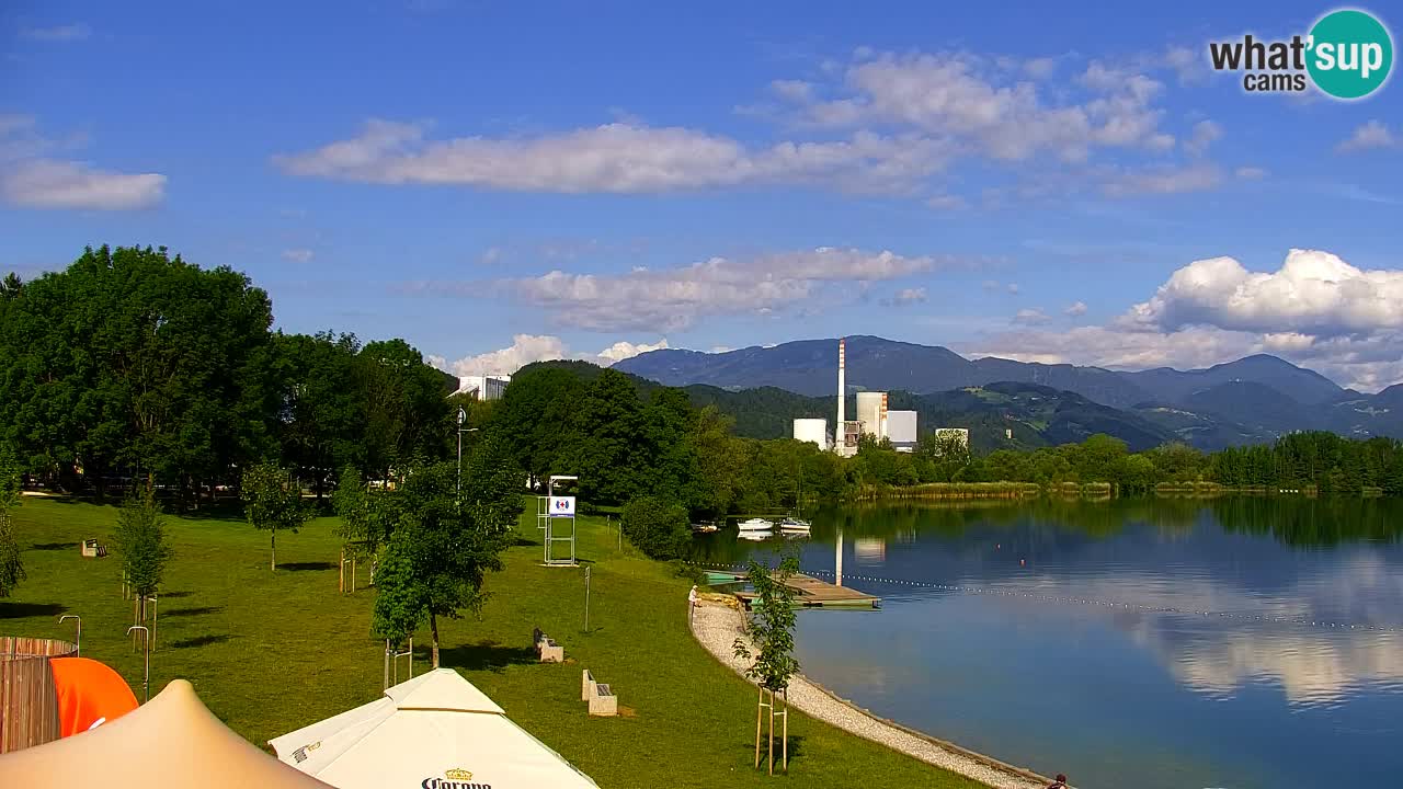 Webcam lac de Velenje – Vue en direct depuis Velenje Beach