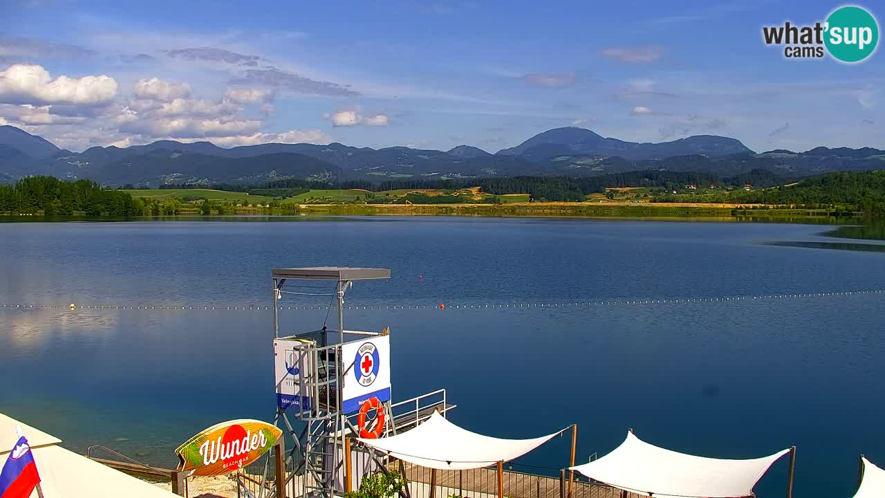 Webcam lago Velenje – Vista en directo desde Velenje Beach