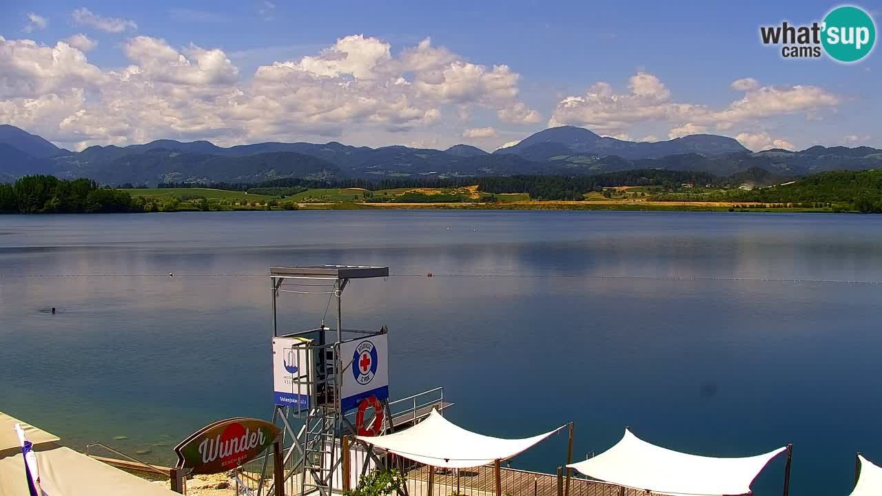 Webcam lago Velenje – Vista en directo desde Velenje Beach
