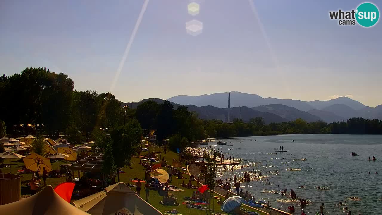 Webcam lago Velenje – Vista en directo desde Velenje Beach