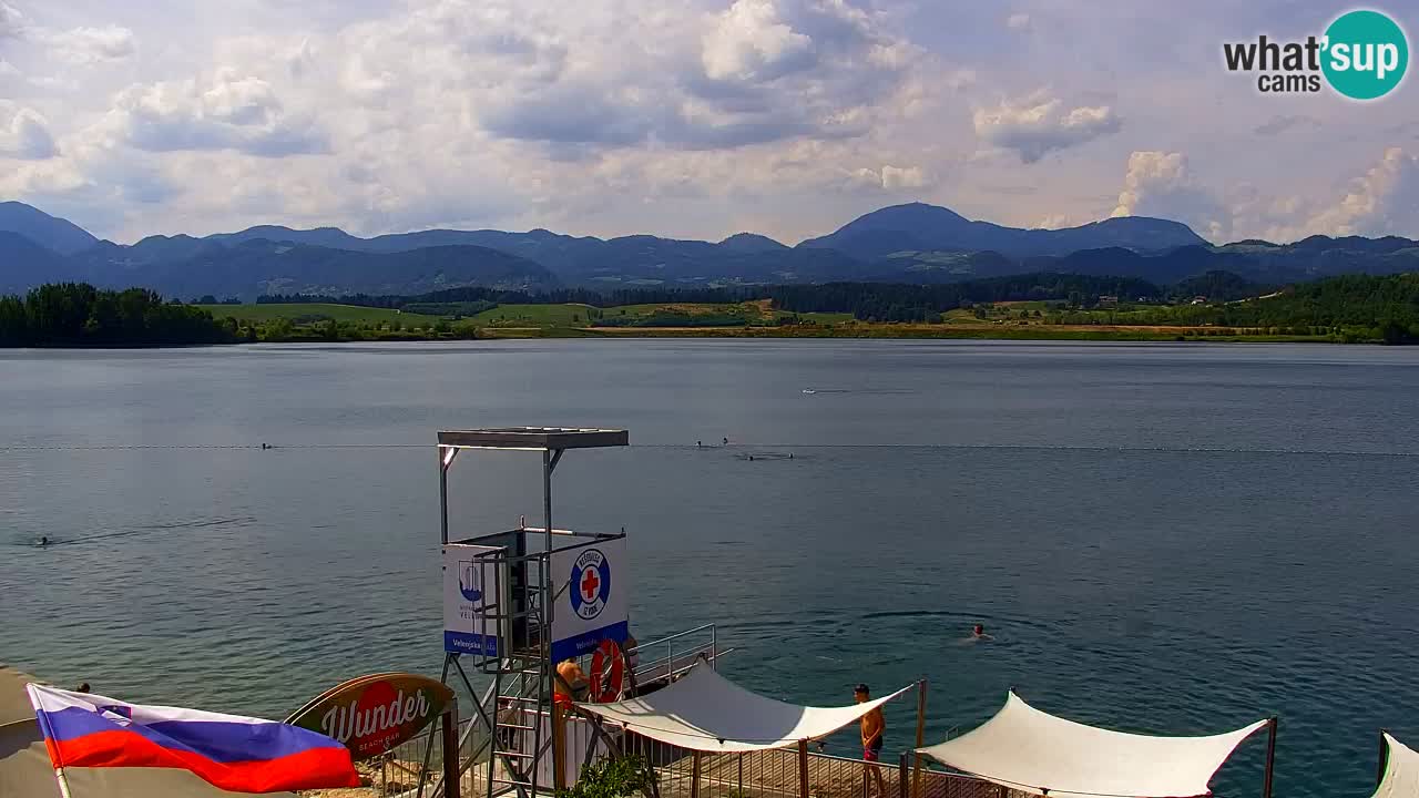 Webcam lago Velenje – Vista en directo desde Velenje Beach