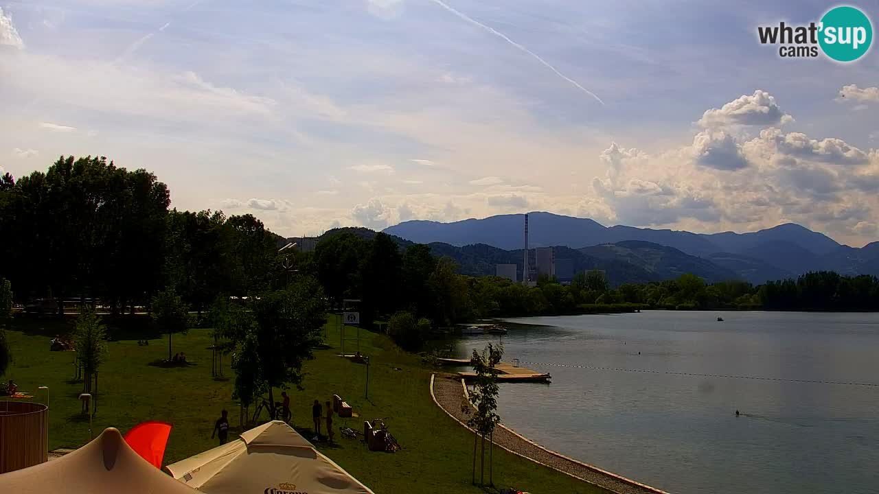 Webcam lac de Velenje – Vue en direct depuis Velenje Beach