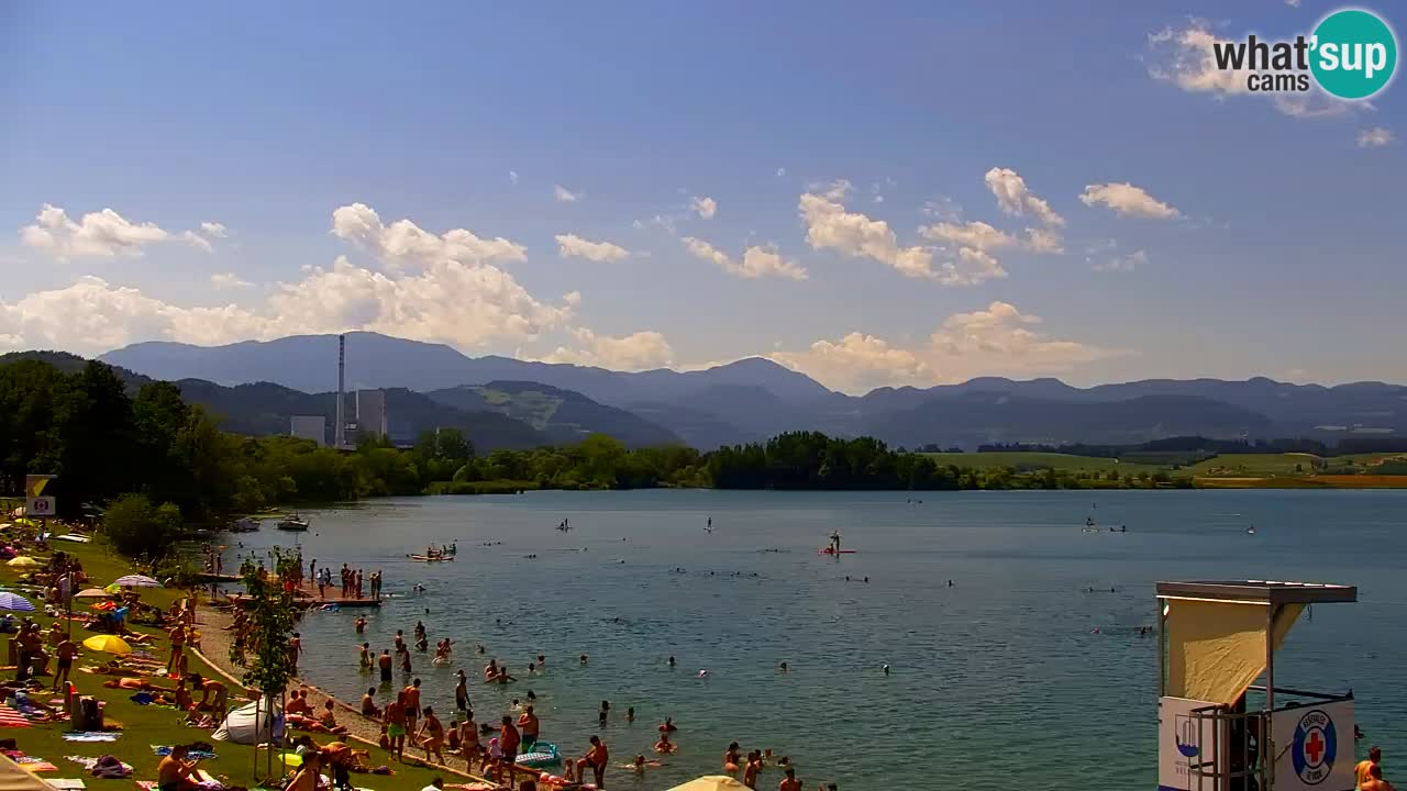 Web kamera Velenjsko jezero – Plaža Velenje uživo