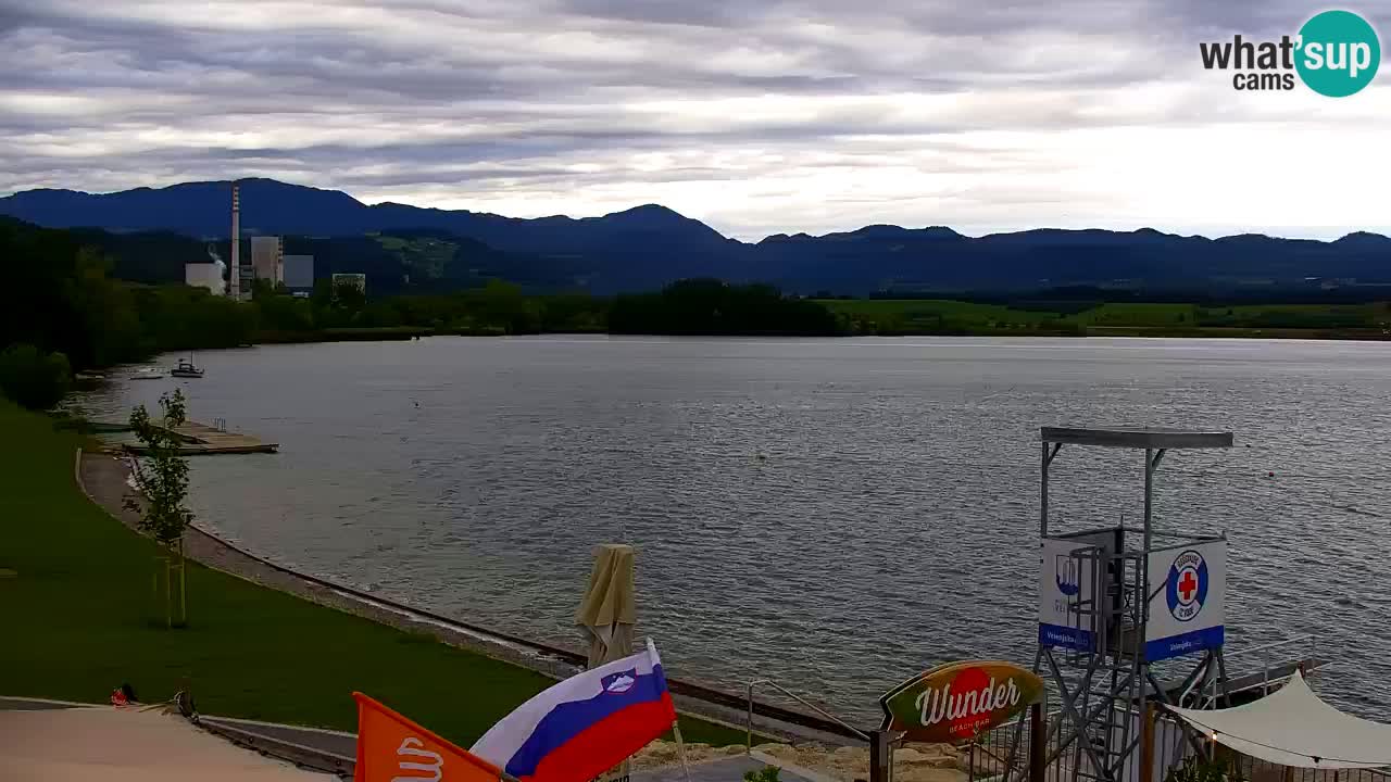 Webcam lago Velenje – Vista en directo desde Velenje Beach
