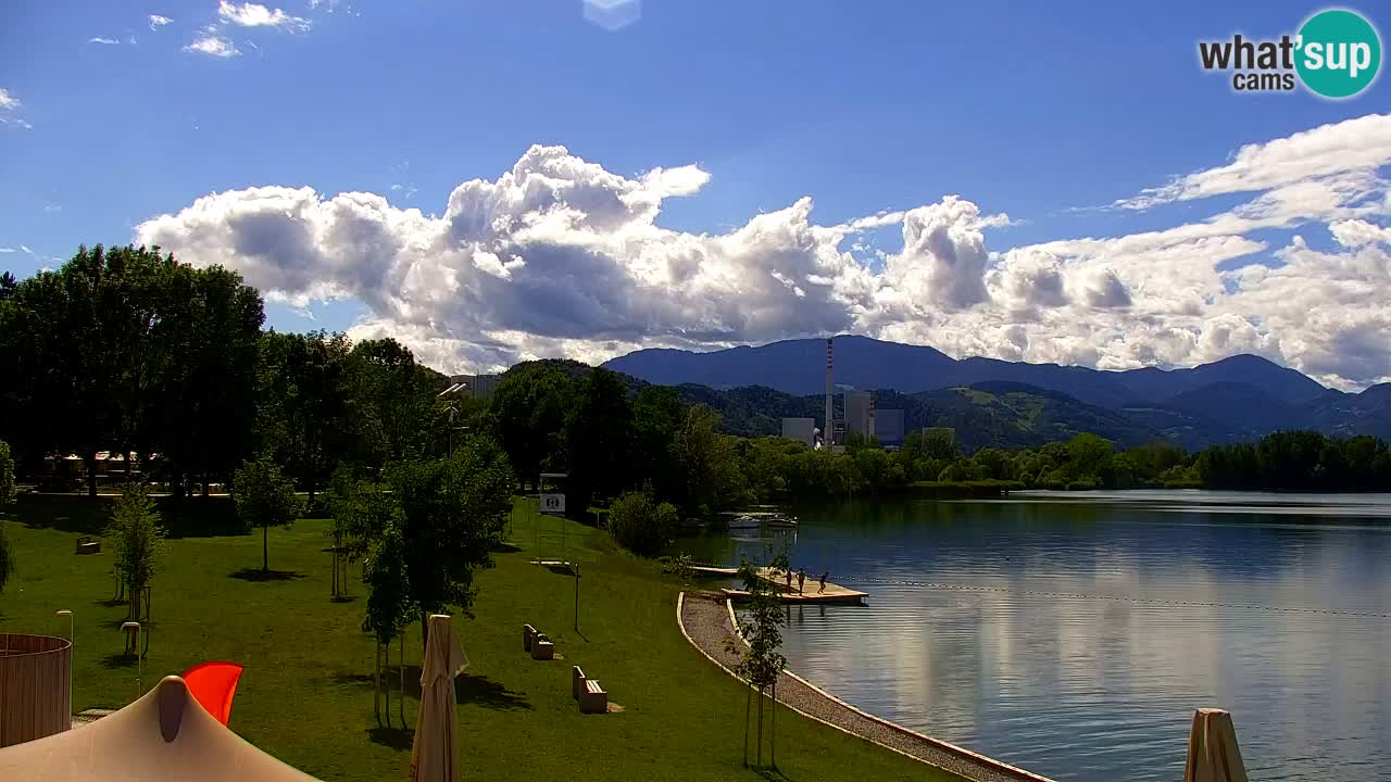 Webcam lago Velenje – Vista en directo desde Velenje Beach