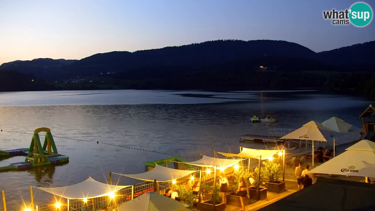 Webcam lac de Velenje – Vue en direct depuis Velenje Beach