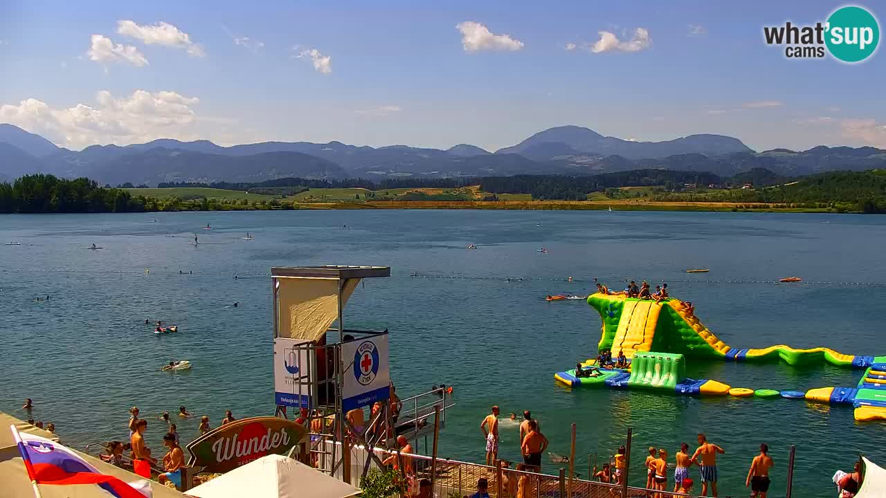 Webcam lago Velenje – Vista en directo desde Velenje Beach