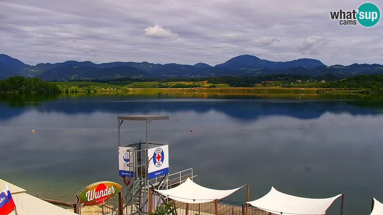 Webcam lago Velenje – Vista en directo desde Velenje Beach