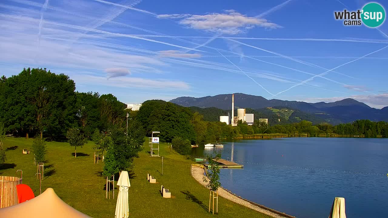 Webcam lago Velenje – Vista en directo desde Velenje Beach