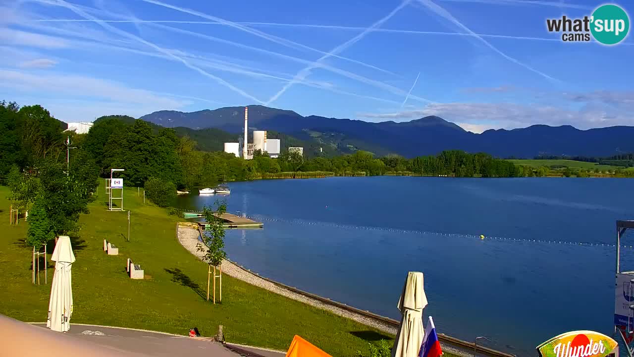 Webcam lac de Velenje – Vue en direct depuis Velenje Beach