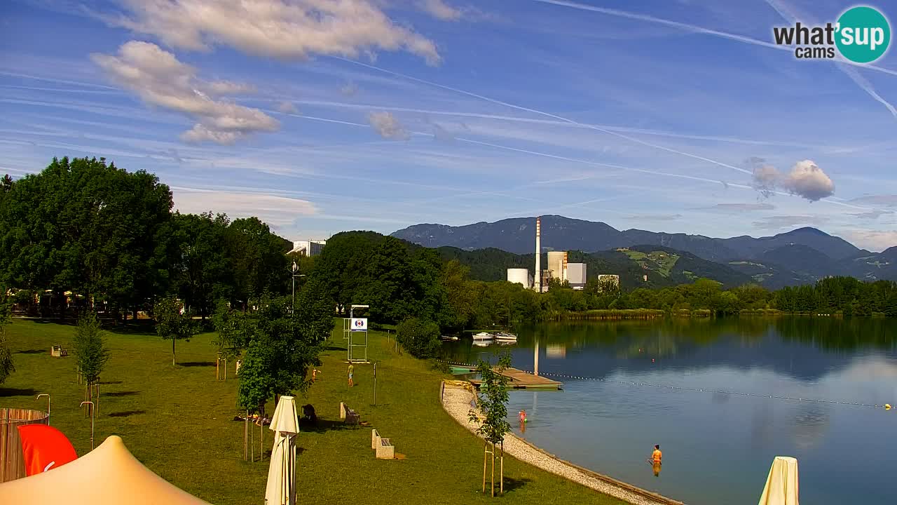 Web kamera Velenjsko jezero – Plaža Velenje uživo