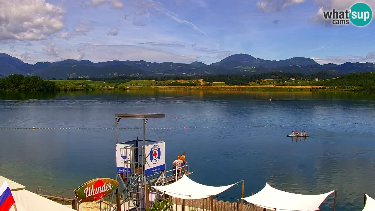 Webcam lac de Velenje – Vue en direct depuis Velenje Beach
