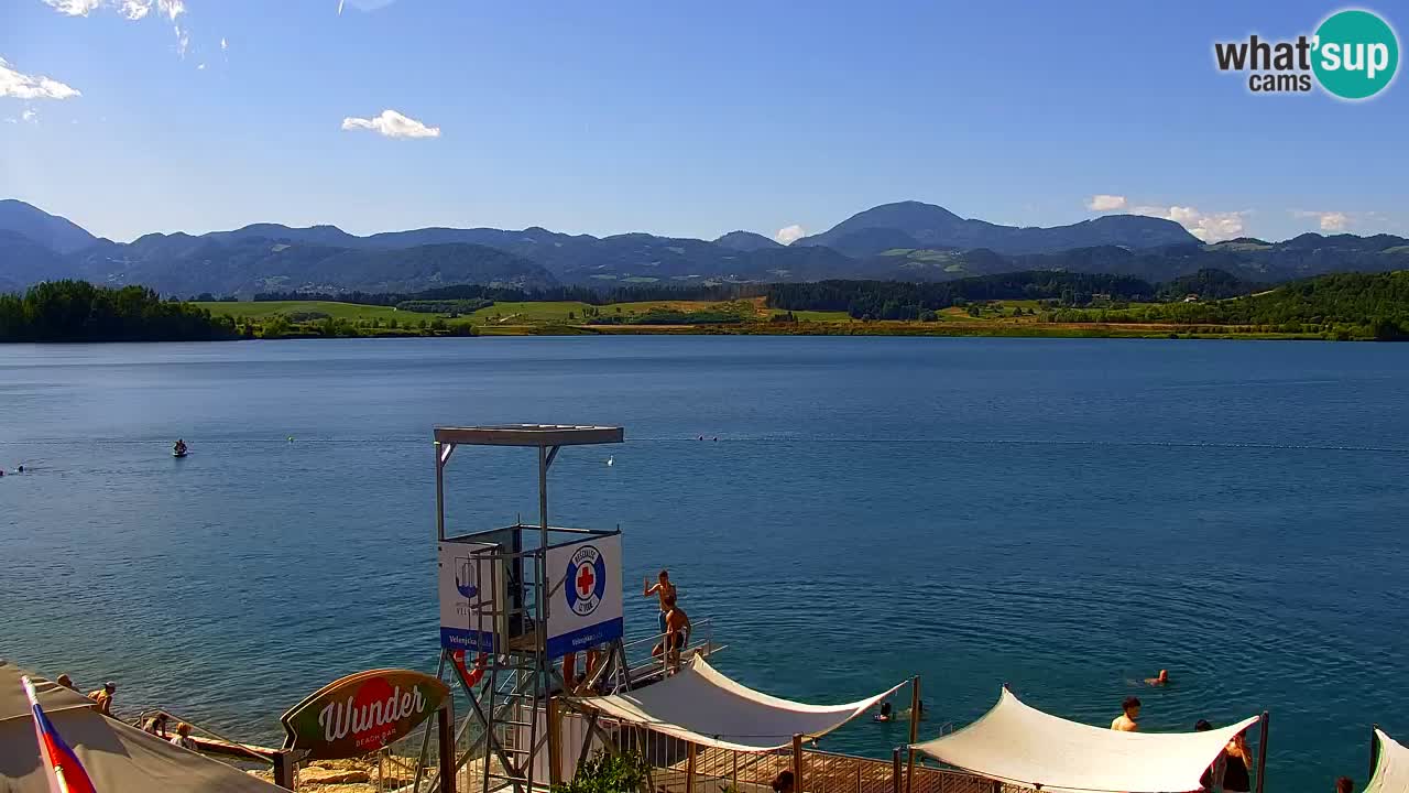 Webcam lac de Velenje – Vue en direct depuis Velenje Beach