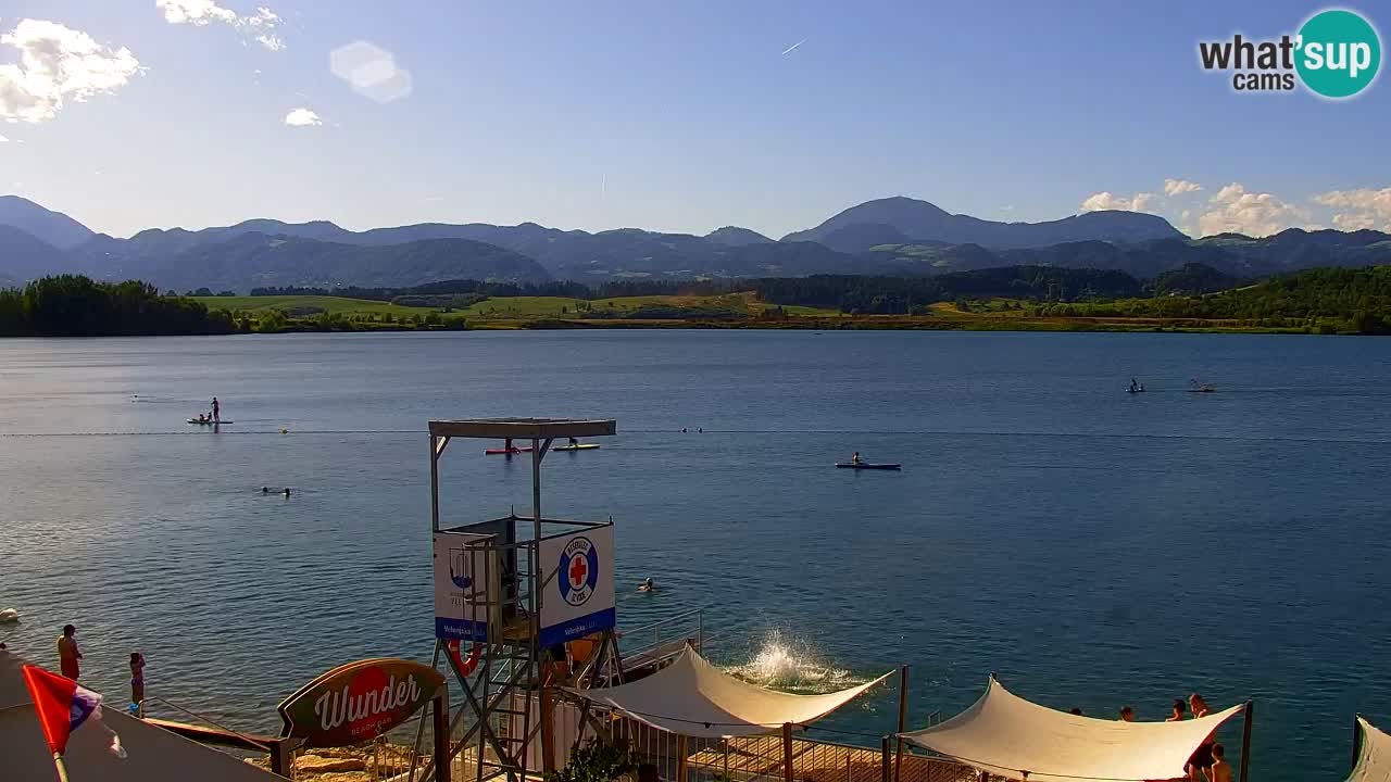 Web kamera Velenjsko jezero – Plaža Velenje uživo
