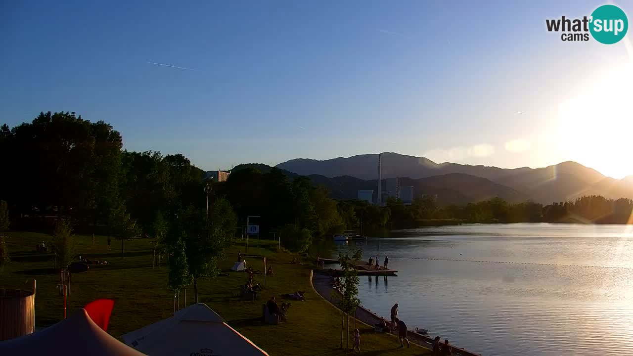 Webcam lago Velenje – Vista en directo desde Velenje Beach