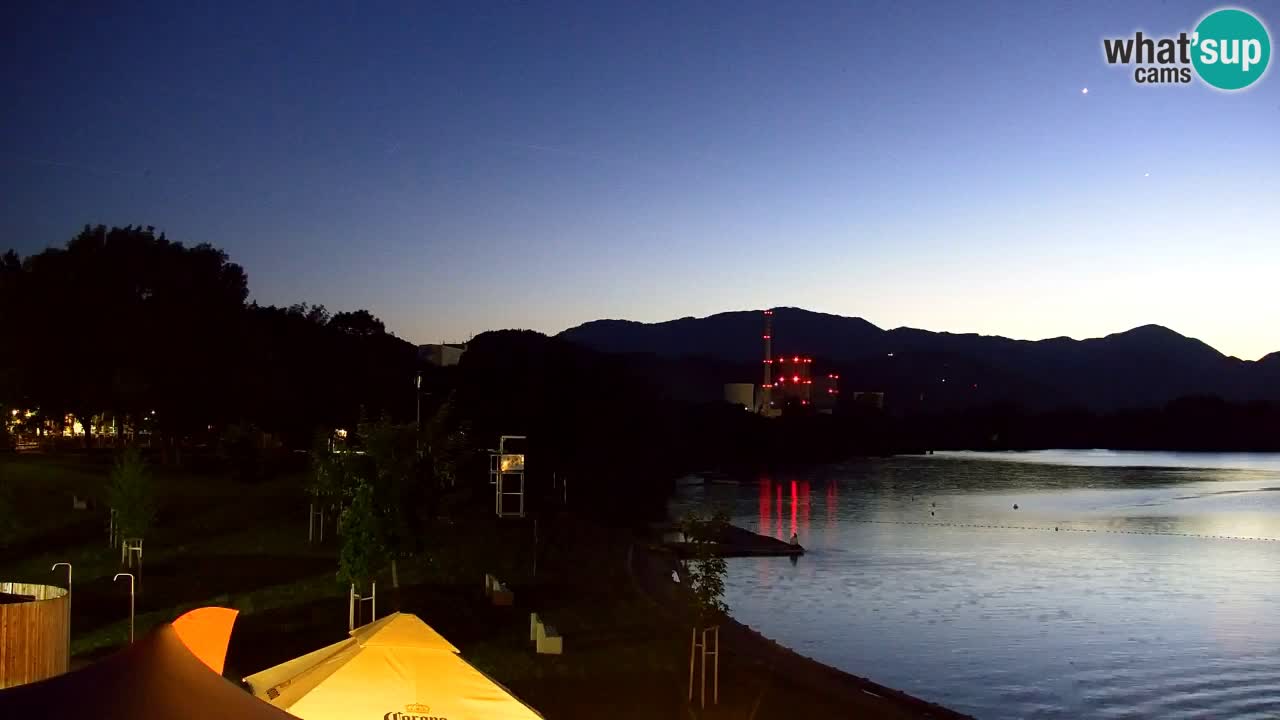 Webcam lago Velenje – Vista en directo desde Velenje Beach