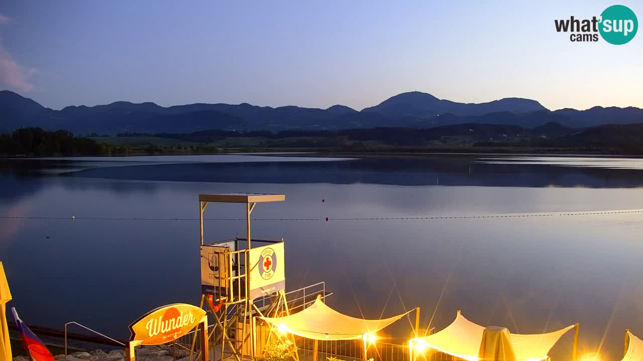 Webcam lago Velenje – Vista en directo desde Velenje Beach