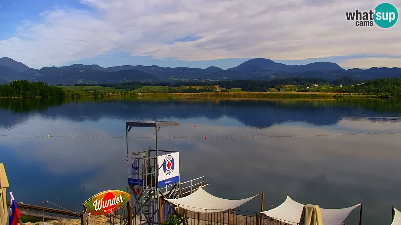 Webcam lac de Velenje – Vue en direct depuis Velenje Beach