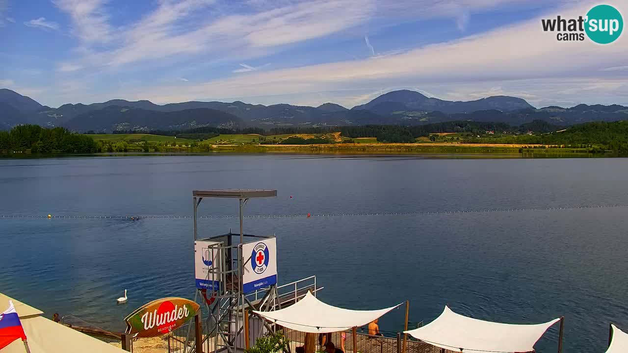 Webcam lac de Velenje – Vue en direct depuis Velenje Beach
