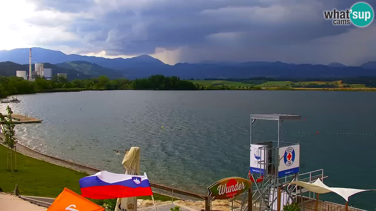 Webcam lac de Velenje – Vue en direct depuis Velenje Beach
