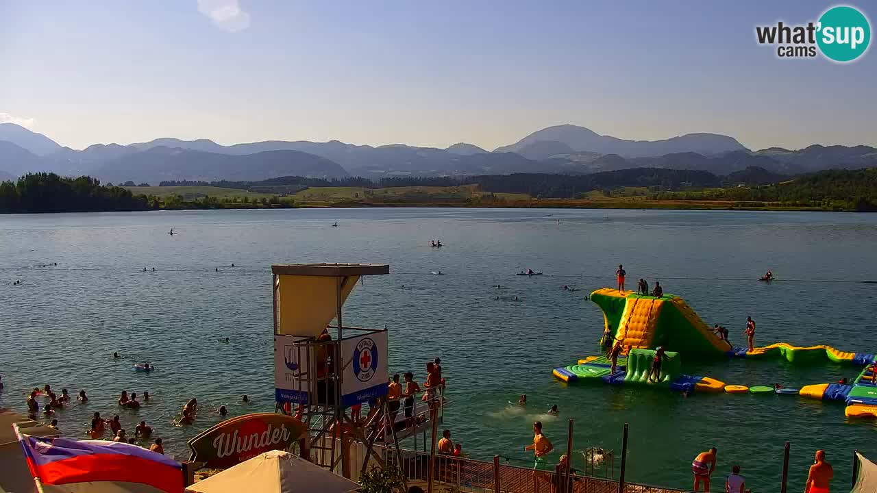 Web kamera Velenjsko jezero – Plaža Velenje uživo
