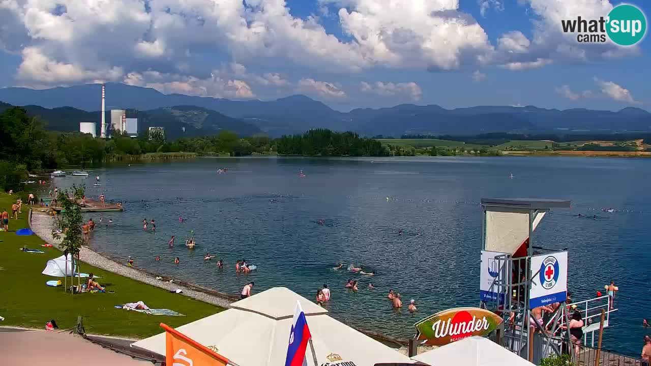 Webcam lac de Velenje – Vue en direct depuis Velenje Beach