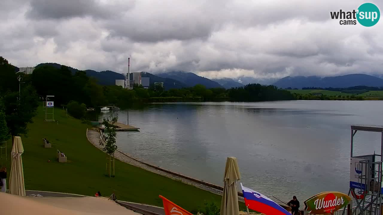Webcam lago Velenje – Vista en directo desde Velenje Beach