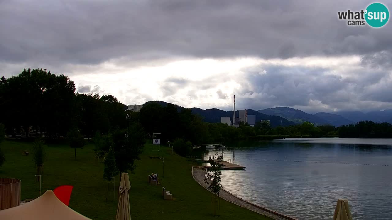 Webcam lago Velenje – Vista en directo desde Velenje Beach
