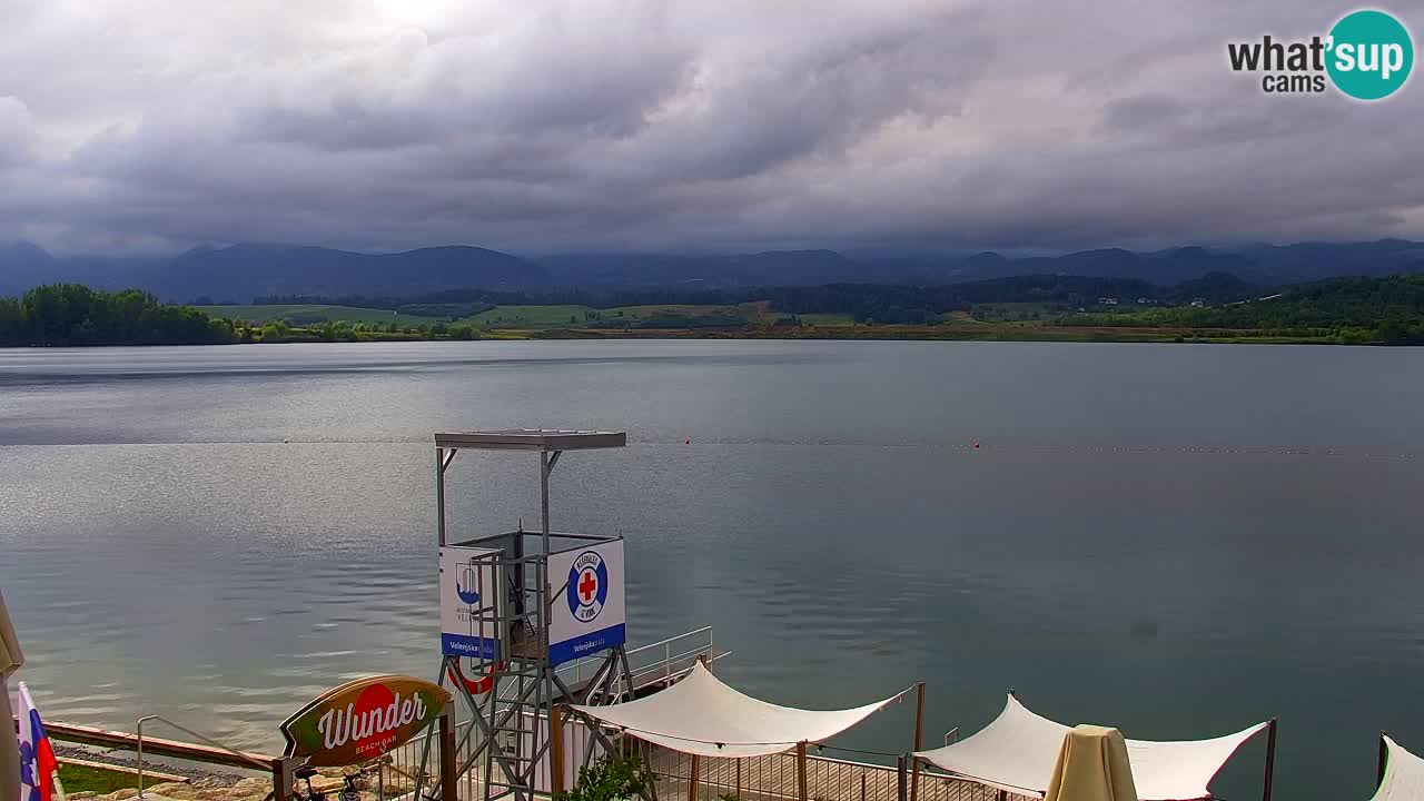 Webcam lac de Velenje – Vue en direct depuis Velenje Beach