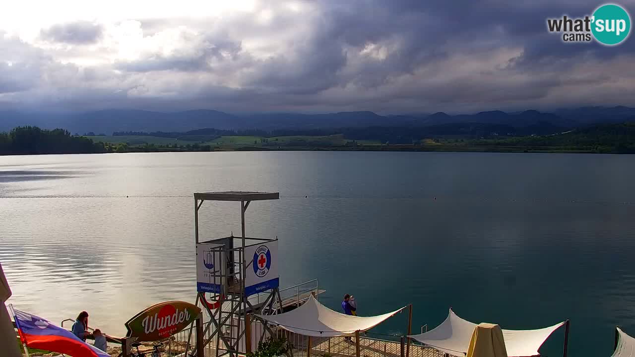 Webcam lago Velenje – Vista en directo desde Velenje Beach