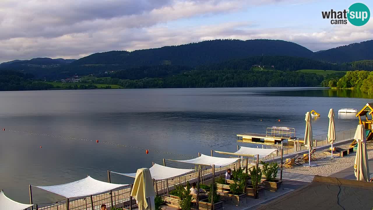 Webcam lac de Velenje – Vue en direct depuis Velenje Beach