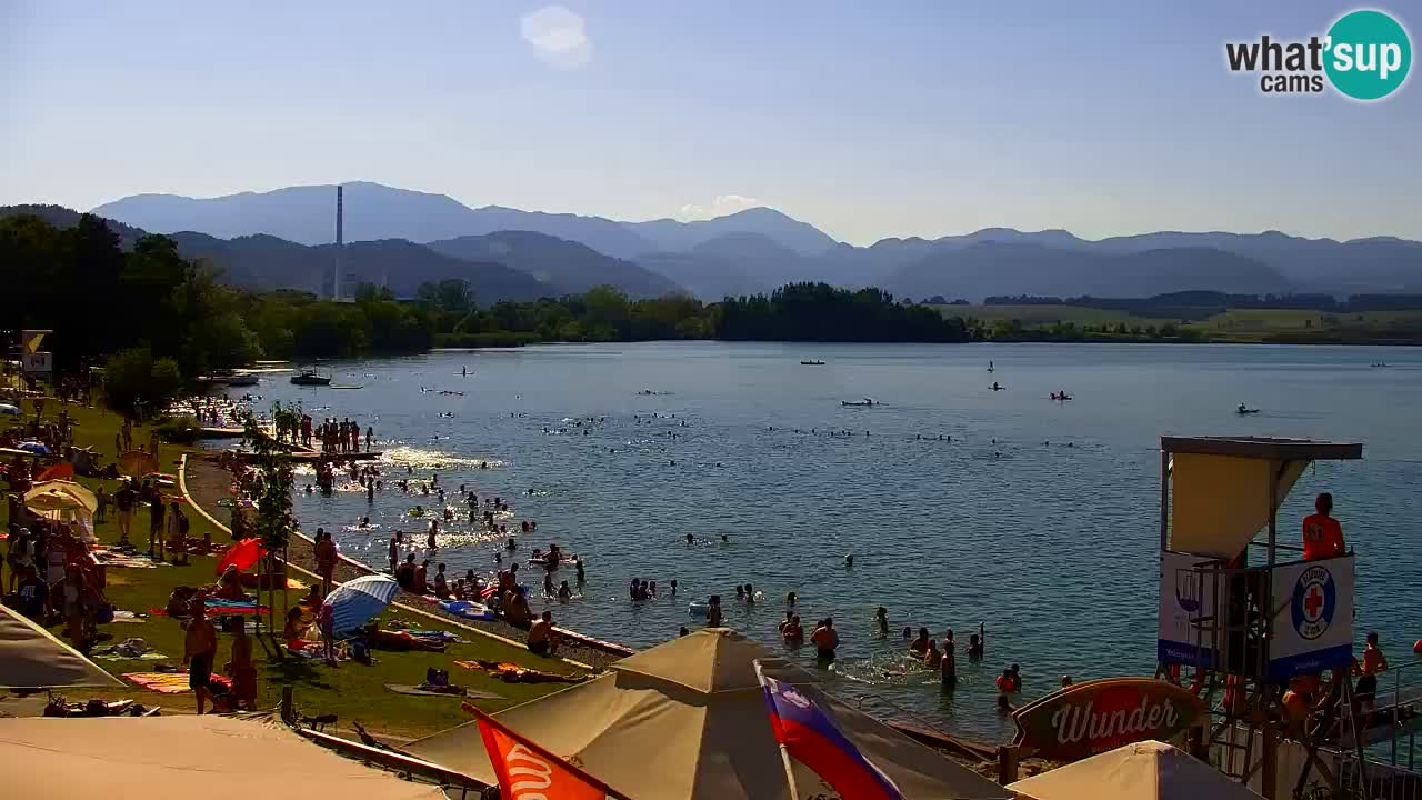 Webcam Lago di Velenje – Spiaggia di Velenje in diretta