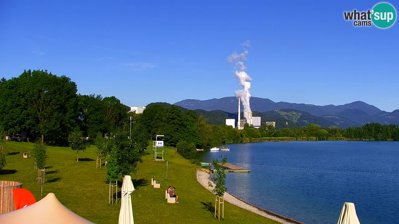 Webcam Lago di Velenje – Spiaggia di Velenje in diretta