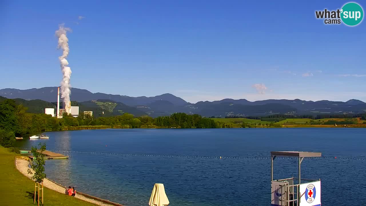 Webcam Lago di Velenje – Spiaggia di Velenje in diretta