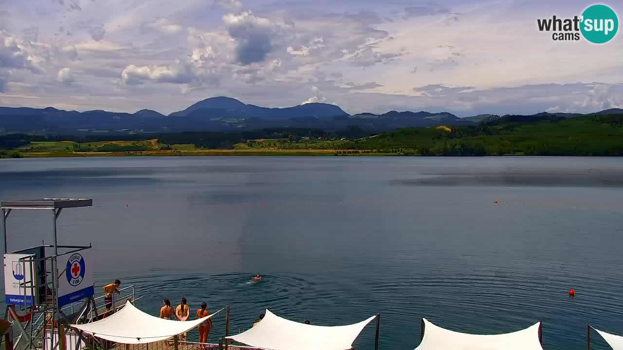 Webcam lago Velenje – Vista en directo desde Velenje Beach