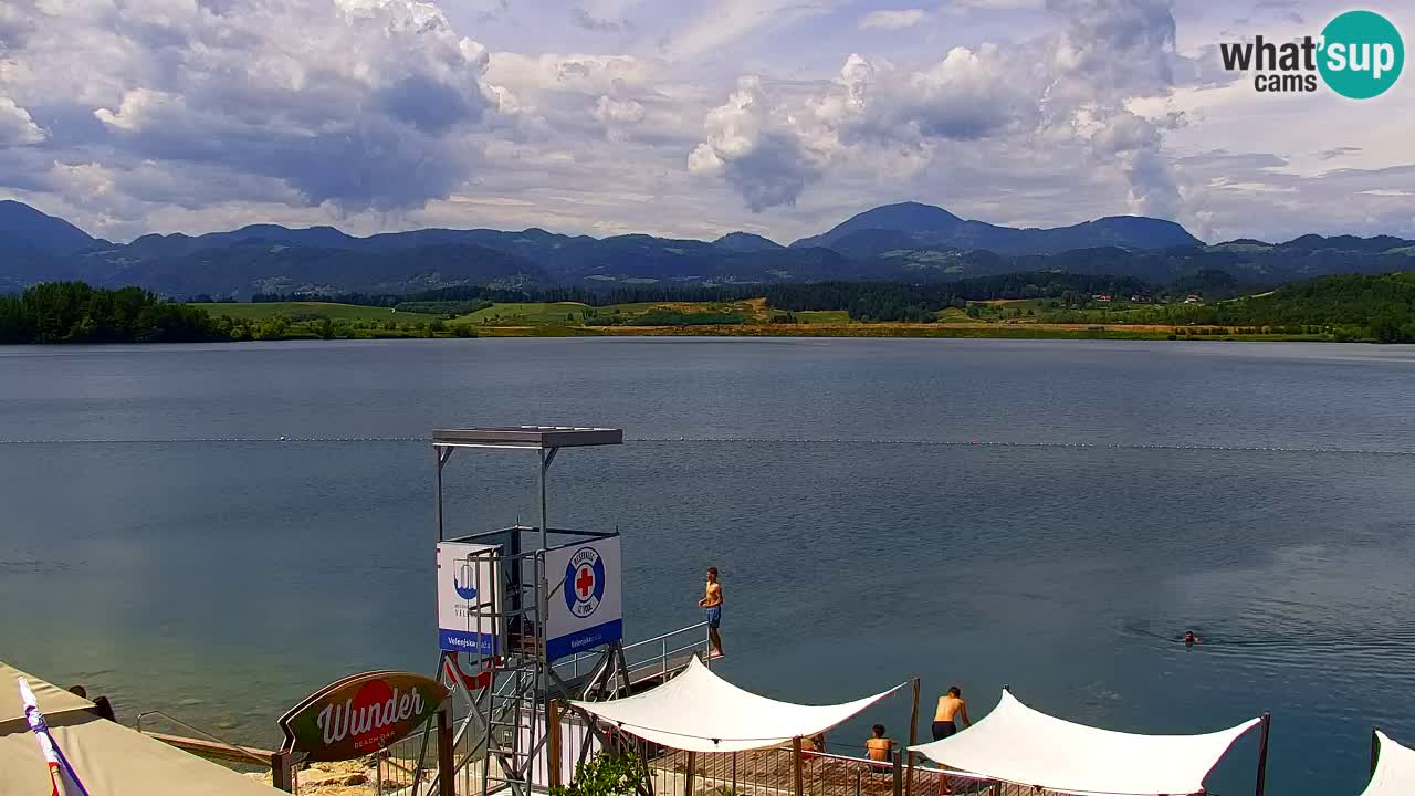 Webcam lac de Velenje – Vue en direct depuis Velenje Beach