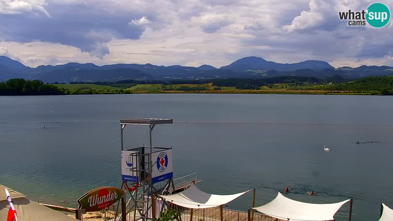Webcam lac de Velenje – Vue en direct depuis Velenje Beach