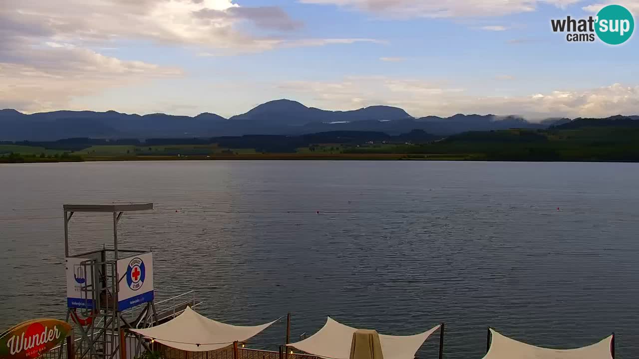 Webcam lago Velenje – Vista en directo desde Velenje Beach