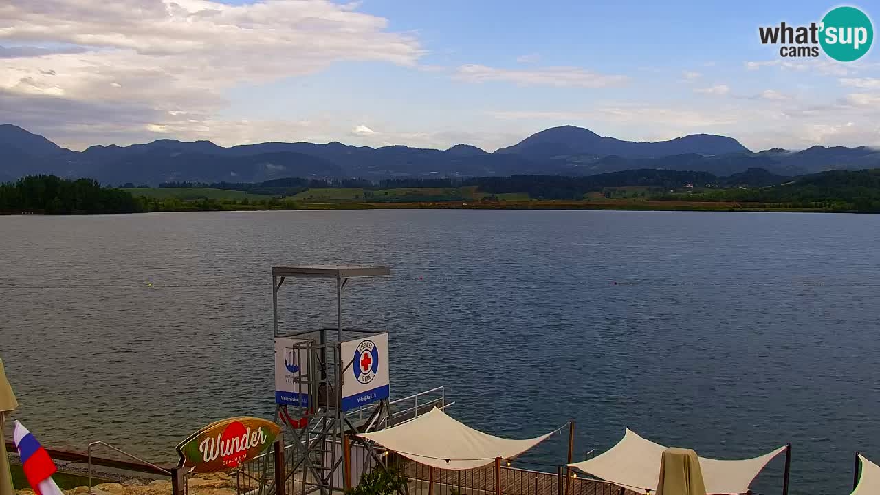Web kamera Velenjsko jezero – Plaža Velenje uživo