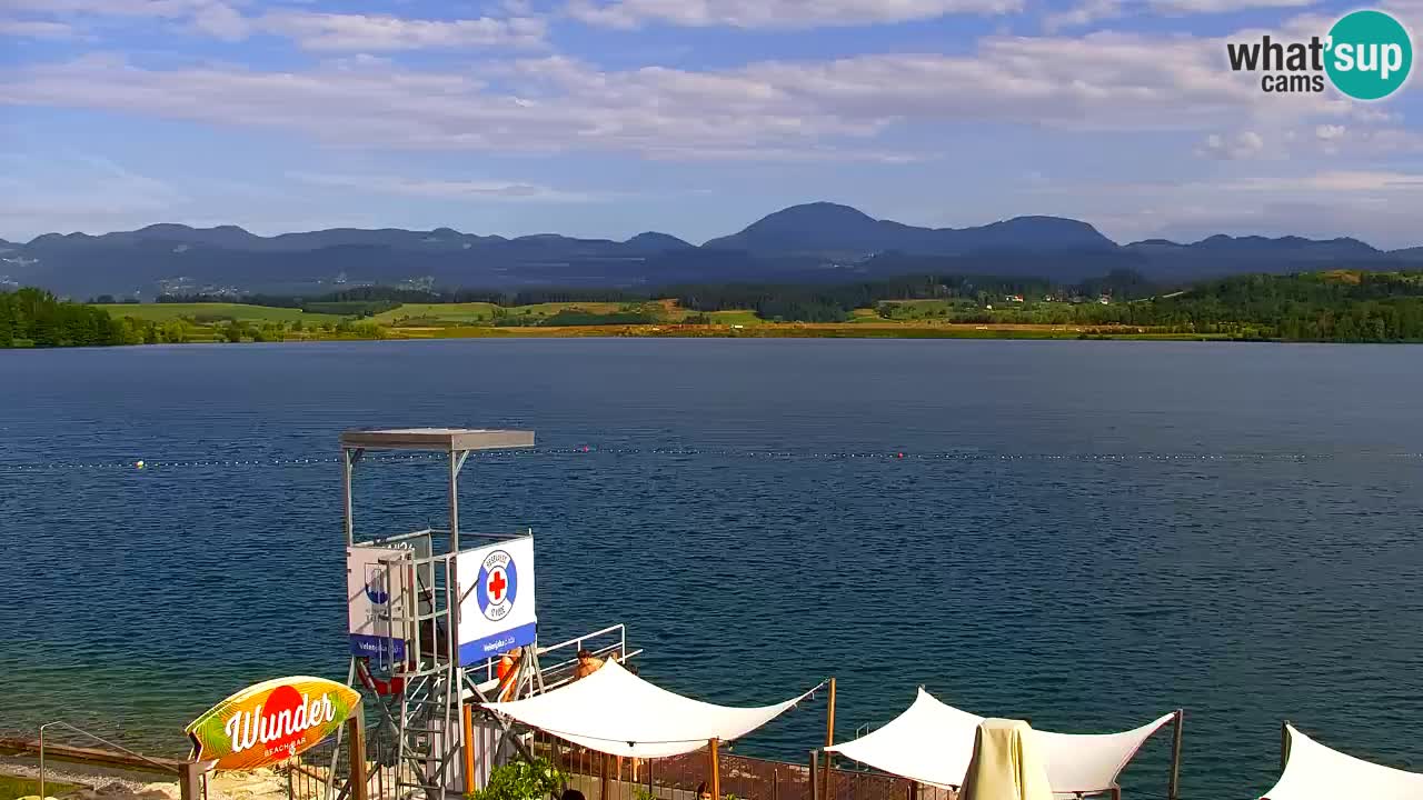 Web kamera Velenjsko jezero – Plaža Velenje uživo